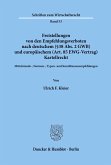 Freistellungen von den Empfehlungsverboten nach deutschem (§38 Abs. 2 GWB) und europäischem (Art.85 EWG-Vertrag) Kartellrecht.