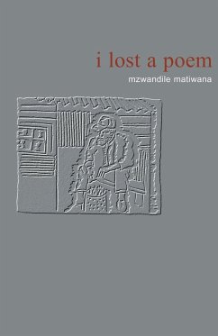 Cover I lost a poem