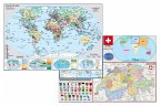 Stiefel Schweiz und Europa in der Welt. Stiefel Staaten der Erde, DUO-Schreibunterlage