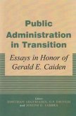 Public Administration in Transition Public Administration in Transition