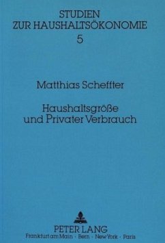 Haushaltsgröße und Privater Verbrauch - Scheffter, Matthias