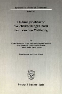 Cover Ordnungspolitische Weichenstellungen nach dem Zweiten Weltkrieg.