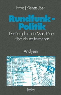 Rundfunkpolitik in der Bundesrepublik - Kleinsteuber, Hans J.