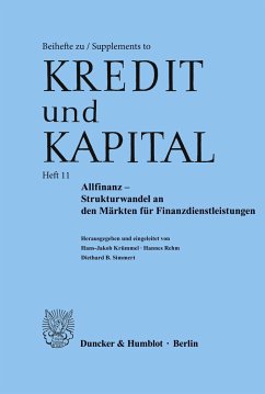 Allfinanz ¿ Strukturwandel an den Märkten für Finanzdienstleistungen. - Krümmel, Hans-Jacob / Rehm, Hannes / Simmert, Diethard B. (Hgg.)