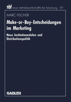 Make-or-Buy-Entscheidungen im Marketing - Fischer, Marc