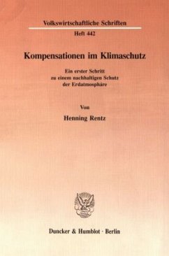 Kompensationen im Klimaschutz. - Rentz, Henning