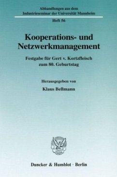 Kooperations- und Netzwerkmanagement. - Bellmann, Klaus (Hrsg.)