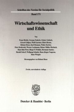 Wirtschaftswissenschaft und Ethik. - Hesse, Helmut (Hrsg.)