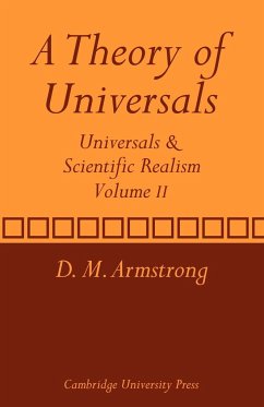 A Theory of Universals - Armstrong, D. M.; Armstrong, David Malet