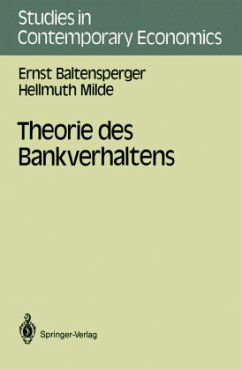 Theorie des Bankverhaltens - Baltensperger, Ernst; Milde, Hellmuth