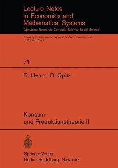 Konsum- und Produktionstheorie II - Henn, R.;Opitz, O.