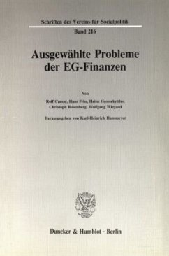 Ausgewählte Probleme der EG-Finanzen. - Hansmeyer, Karl-Heinrich (Hrsg.)