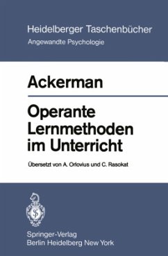 Operante Lernmethoden im Unterricht - Ackerman, J. M.