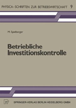 Cover Betriebliche Investitionskontrolle. Grundprobleme und Lösungsansätze