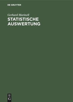 Statistische Auswertung - Marinell, Gerhard