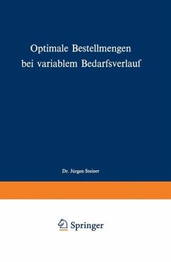 Optimale Bestellmengen bei variablem Bedarfsverlauf - Steiner, Jürgen