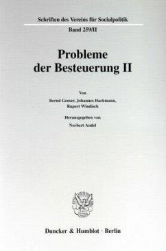 Probleme der Besteuerung II. - Andel, Norbert (Hrsg.)