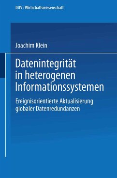 Datenintegrität in heterogenen Informationssystemen - Klein, Joachim