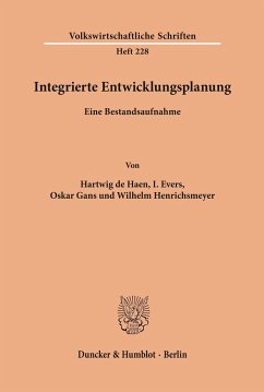 Integrierte Entwicklungsplanung. - Haen, Hartwig de;Evers, I.;Gans, Oskar