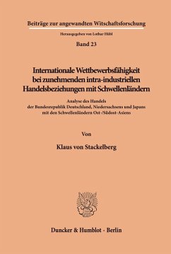 Cover Internationale Wettbewerbsfähigkeit bei zunehmenden intra-industriellen Handelsbeziehungen mit Schwellenländern.