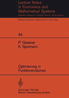 Optimierung in Funktionenräumen - Gessner, P.;Spremann, K.