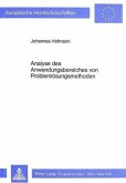 Analyse des Anwendungsbereiches von Problemlösungsmethoden