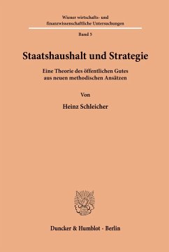 Staatshaushalt und Strategie. - Schleicher, Heinz