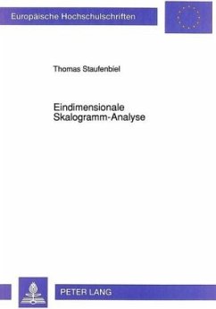 Eindimensionale Skalogramm-Analyse - Staufenbiel, Thomas
