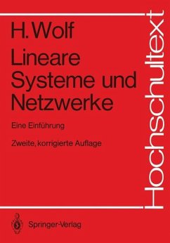 Lineare Systeme und Netzwerke - Wolf, Hellmuth