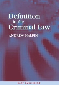 Definition in the Criminal Law - Halpin, Andrew