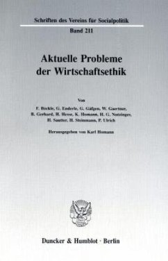Cover Aktuelle Probleme der Wirtschaftsethik.