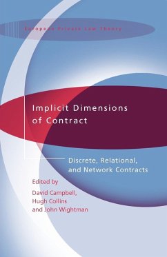 Implicit Dimensions of Contract - Campbell, David / Collins, Hugh / Wightman, John (eds.)