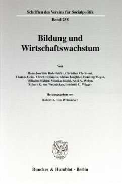 Bildung und Wirtschaftswachstum. - Weizsäcker, Robert K. von (Hrsg.)
