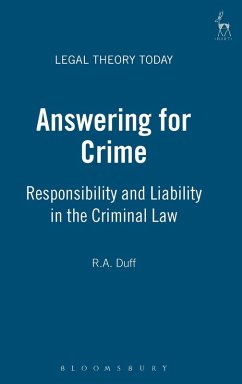 Answering for Crime - Duff, Antony; Duff, R A