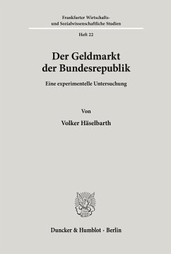 Der Geldmarkt der Bundesrepublik. - Häselbarth, Volker