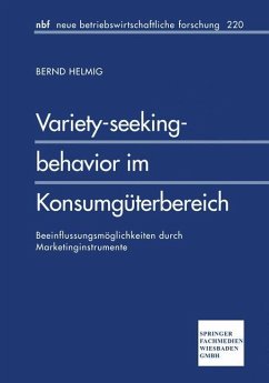 Variety-seeking-behavior im Konsumgüterbereich - Helmig, Bernd