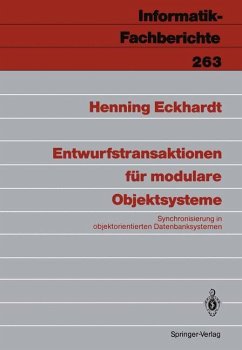 Entwurfstransaktionen für modulare Objektsysteme - Eckhardt, Henning