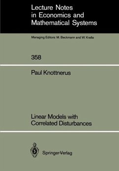 Linear Models with Correlated Disturbances - Knottnerus, Paul