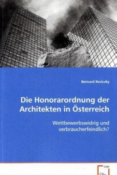 Cover Die Honorarordnung der Architekten in Österreich