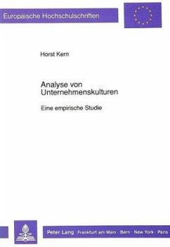 Analyse von Unternehmenskulturen - Kern, Horst