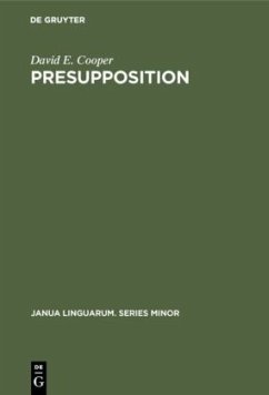 Presupposition - Cooper, David E.