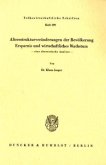 Altersstrukturveränderungen der Bevölkerung, Ersparnis und wirtschaftliches Wachstum.