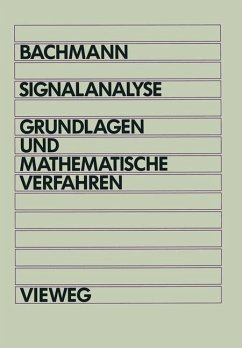 Signalanalyse - Bachmann, Wolfgang