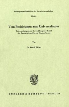 Vom Positivismus zum Universalismus. - Rieber, Arnulf Vom Positivismus zum Universalismus. - Rieber, Arnulf