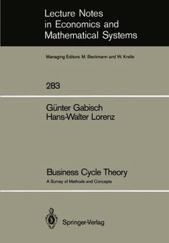 Business cycle theory : a survey of methods and concepts - Günter Gabisch ; Hans-Walter Lorenz