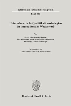 Unternehmerische Qualifikationsstrategien im internationalen Wettbewerb. - Sadowski, Dieter / Backes-Gellner, Uschi (Hgg.)