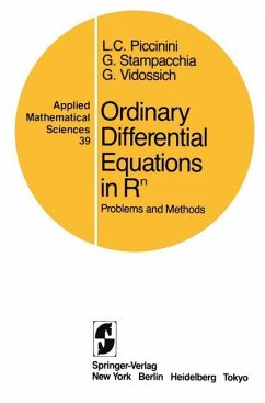 Ordinary Differential Equations in Rn - Piccinini, Livio C.; Stampacchia, Guido; Vidossich, Giovanni