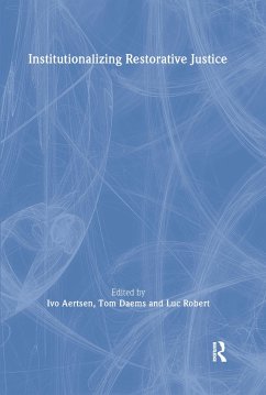 Cover Institutionalizing Restorative Justice