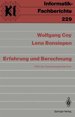 Erfahrung und Berechnung - Coy, Wolfgang; Bonsiepen, Lena