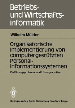 Organisatorische Implementierung von computergestützten Personalinformationssystemen - Mülder, W.